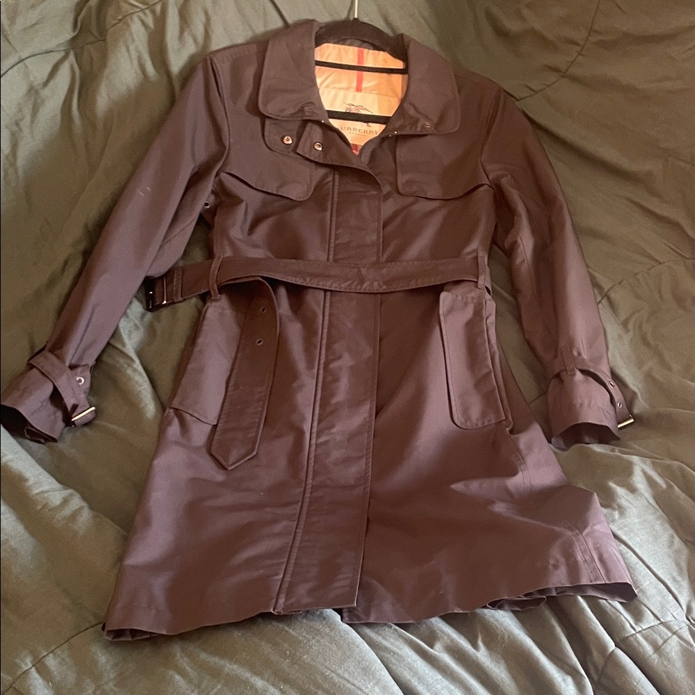 Burberry rain coat size 6